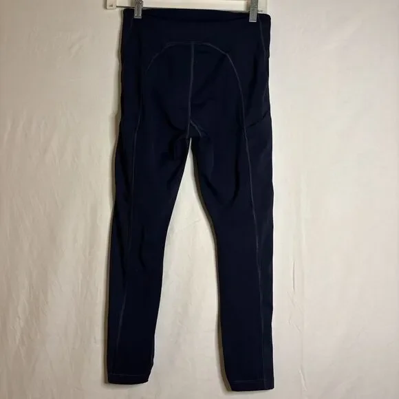Athleta Ultimate Stash Pocket 7/8 Tight Navy Blue Size Small Stretch Active - Picture 4 of 12